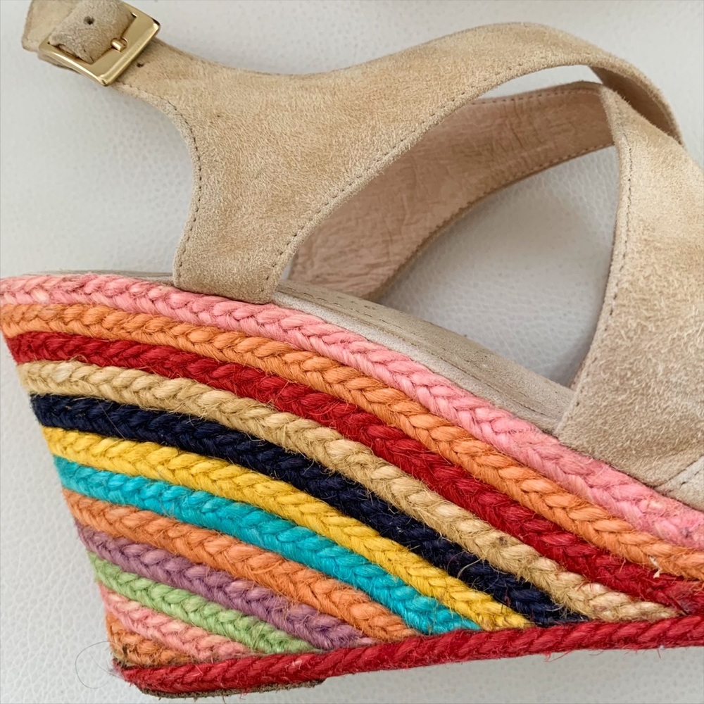 Palomitas Boho Rainbow Stripe Espadrille Sandals - Picture 3 of 9